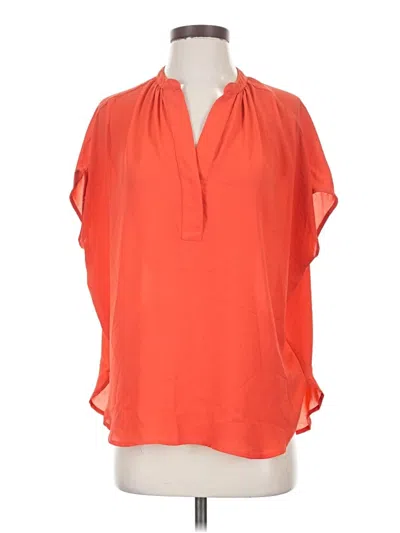 Pre-owned Violet & Claire Short Sleeve Blouse In Orange