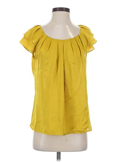 Pre-owned Violet & Claire Short Sleeve Blouse In Yellow