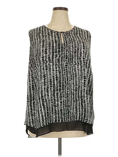 Pre-owned Violet & Claire Sleeveless Blouse In Black