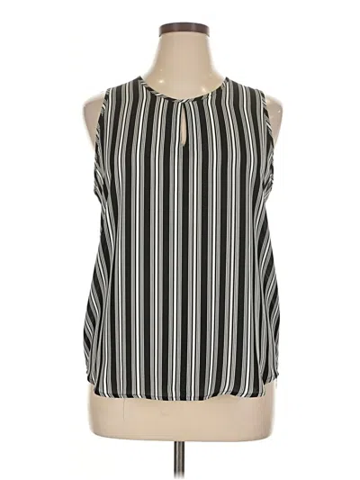 Pre-owned Violet & Claire Sleeveless Blouse In Black