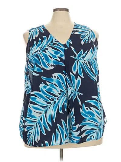 Pre-owned Violet & Claire Sleeveless Blouse In Blue