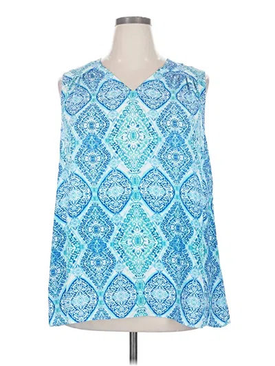 Pre-owned Violet & Claire Sleeveless Blouse In Blue