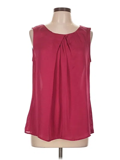 Pre-owned Violet & Claire Sleeveless Blouse In Burgundy