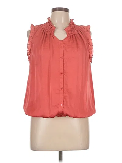 Pre-owned Violet & Claire Sleeveless Blouse In Orange