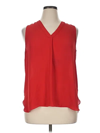 Pre-owned Violet & Claire Sleeveless Blouse In Red