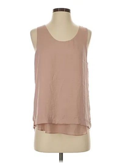 Pre-owned Violet & Claire Sleeveless Blouse In Tan