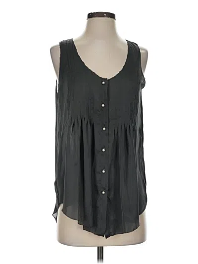 Pre-owned Violet & Claire Tank Top Gray Plunge Neckline Tops