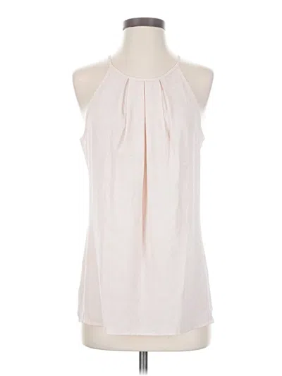 Pre-owned Violet & Claire Tank Top Ivory Halter Neckline Tops In White