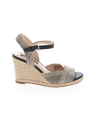 Pre-owned Violet & Red Wedges In Brown