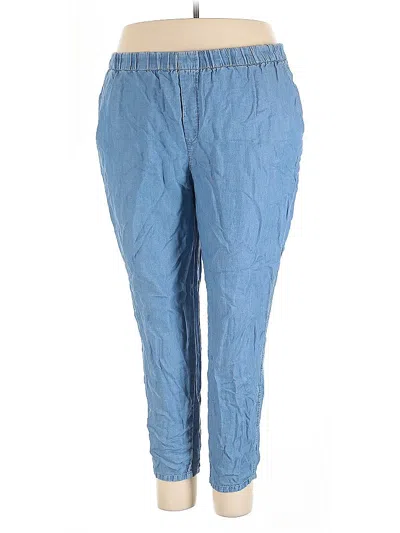 Pre-owned Violeta By Mango Casual Pants In Blue