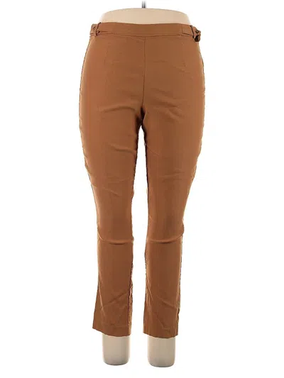 Pre-owned Violets & Roses Active Pants In Brown