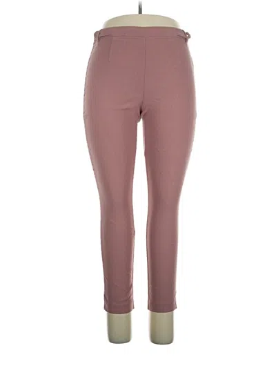 Pre-owned Violets & Roses Active Pants In Burgundy