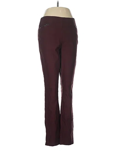 Pre-owned Violets & Roses Active Pants In Burgundy