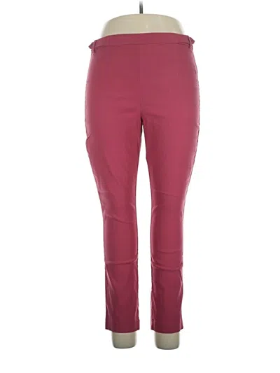 Pre-owned Violets & Roses Active Pants In Burgundy