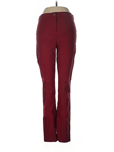 Pre-owned Violets & Roses Casual Pants In Burgundy
