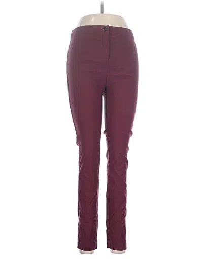 Pre-owned Violets & Roses Casual Pants In Burgundy