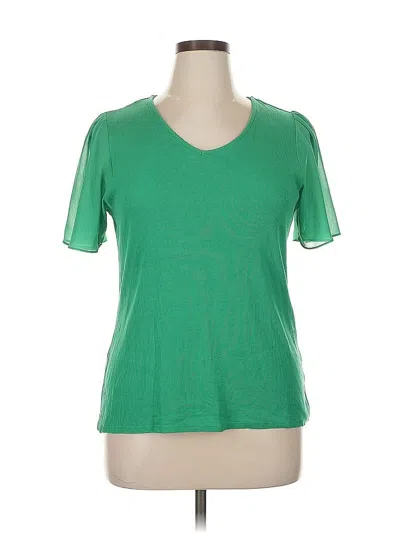 Pre-owned Violets & Roses Short Sleeve T-shirt In Green