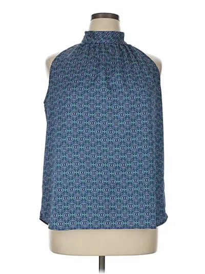 Pre-owned Violets & Roses Sleeveless Blouse In Blue