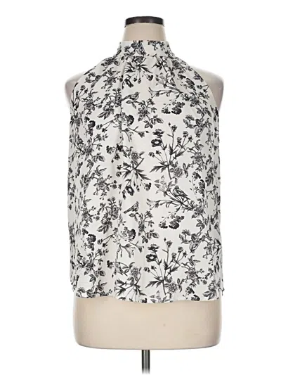 Pre-owned Violets & Roses Sleeveless Blouse In Silver
