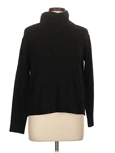 Pre-owned Violets & Roses Turtleneck Sweater In Black