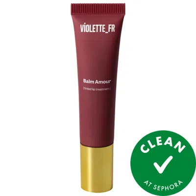 Violette Fr Violette_fr Balm Amour Nourishing Tinted Lip Treatment With Peptides Dahlia Noir 0.33 Oz/10 ml In Black