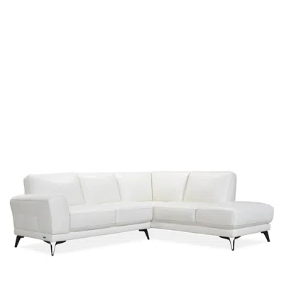 Violino Carmela 2 Piece Leather Sectional - Exclusive In Torello Cappuccino