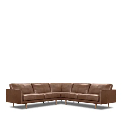 Violino Deangelis Three Piece Leather Sectional In Animal Print