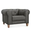 Violino Livia Leather Chair - Exclusive In Mushroom
