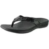 Vionic 44 Tide Sq Womens Sequined Orthotic Thong Sandals In Black