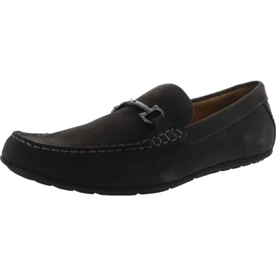Vionic 556 Mason Mens Suede Slip On Moccasins In Gray