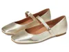 Vionic Wide Width Alameda Mary Jane Flat In Gold