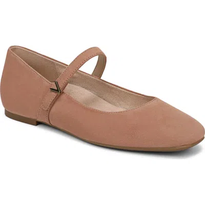 Vionic Alameda Mary Jane Flat In Brown