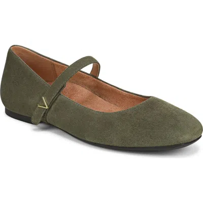Vionic Alameda Mary Jane Flat In Green