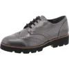 Vionic Alfina Womens Patent Derby Loafers In Multi
