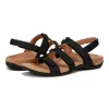 Vionic Amber I8708s1001 Sandals Woblack Adjustable Strap Slingback Zap449 In Black