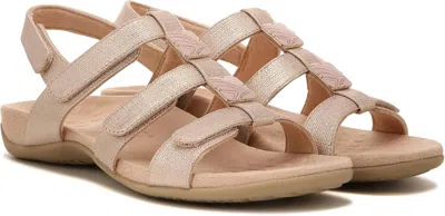 Vionic Amber Linen In Rose Gold In Multi