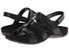 Vionic Amber Walking Sandal In Black In Black