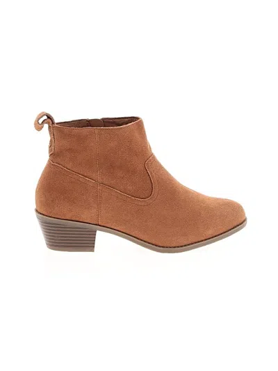 Pre-owned Vionic Ankle Boots In Brown