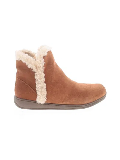 Pre-owned Vionic Ankle Boots In Tan