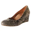 Vionic Antonia Womens Textured Wedge Heels In Multi