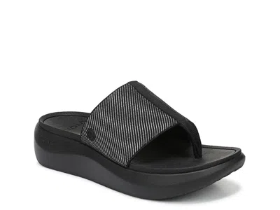 Vionic Aqua Wedge Sandal In Black