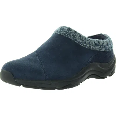 Vionic Arbor Womens Arch Support Suede Clogs In Blue