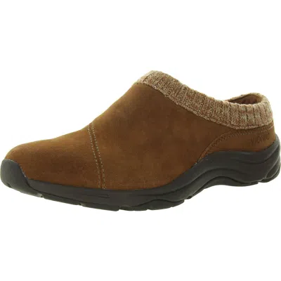 Vionic Arbor Womens Arch Support Suede Clogs In Brown