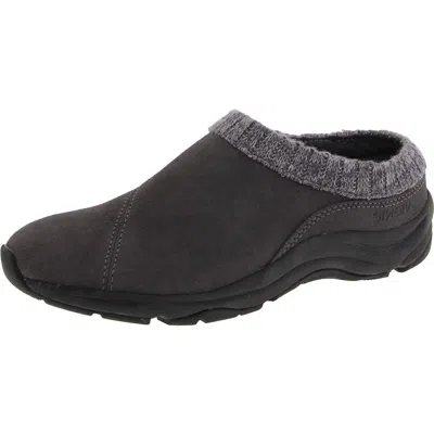 Vionic Arbor Womens Arch Support Suede Clogs In Grey