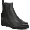Vionic Aria 2.0 Platform Wedge Bootie In Black
