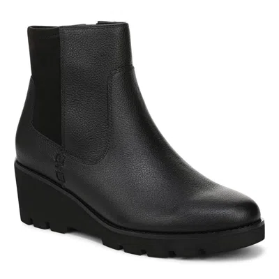Vionic Ariana Wedge Ankle Boot In Black