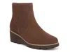 Vionic Ariana Platform Wedge Bootie In Brown