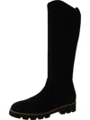 Vionic Ashburn Womens Faux Suede Tall Knee-high Boots In Black