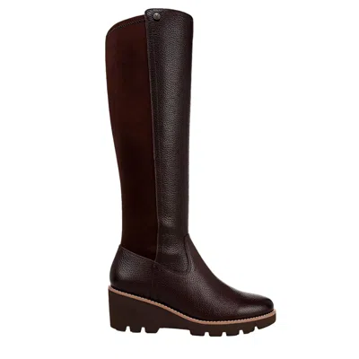 Vionic Ashland High Shaft Boots Chol Ganache Leather J0749m1201 Women's In Brown