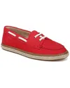 Vionic Bay Loafer Boat Shoe In Red